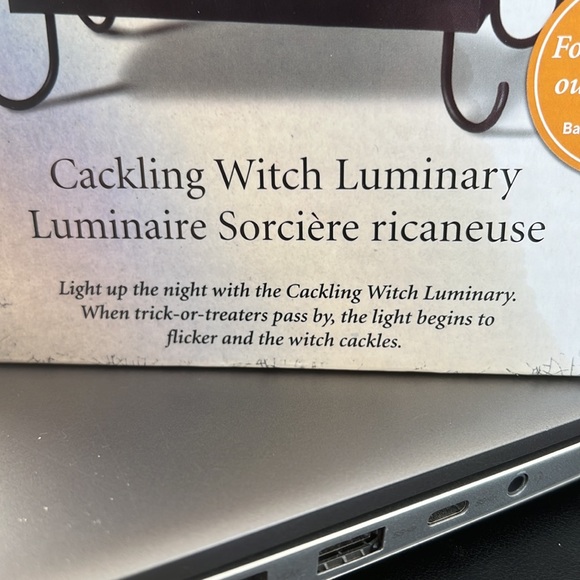 Halloween deco motion activated light/noise luminary.  FREE w/costume purchase - Picture 3 of 3